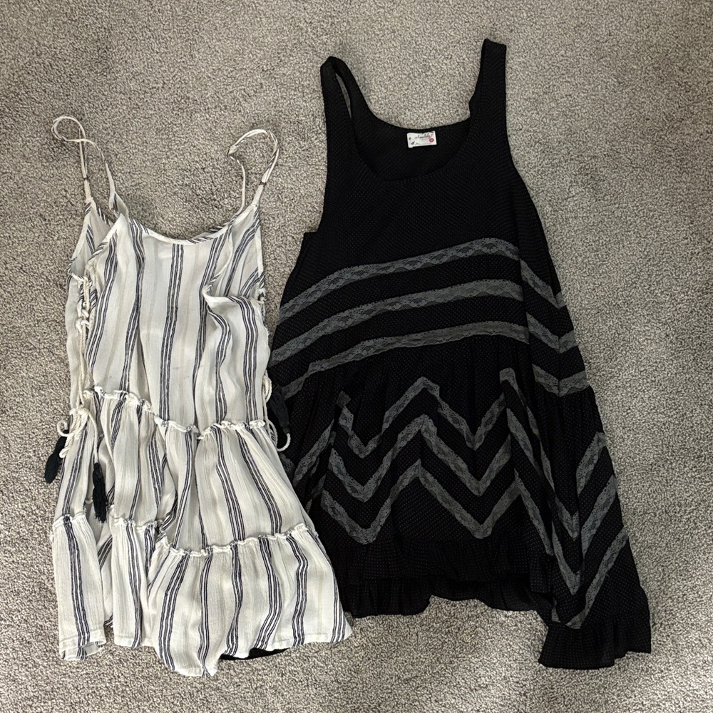 Bundle of 2 beach pool cover up dresses free people and body glove
